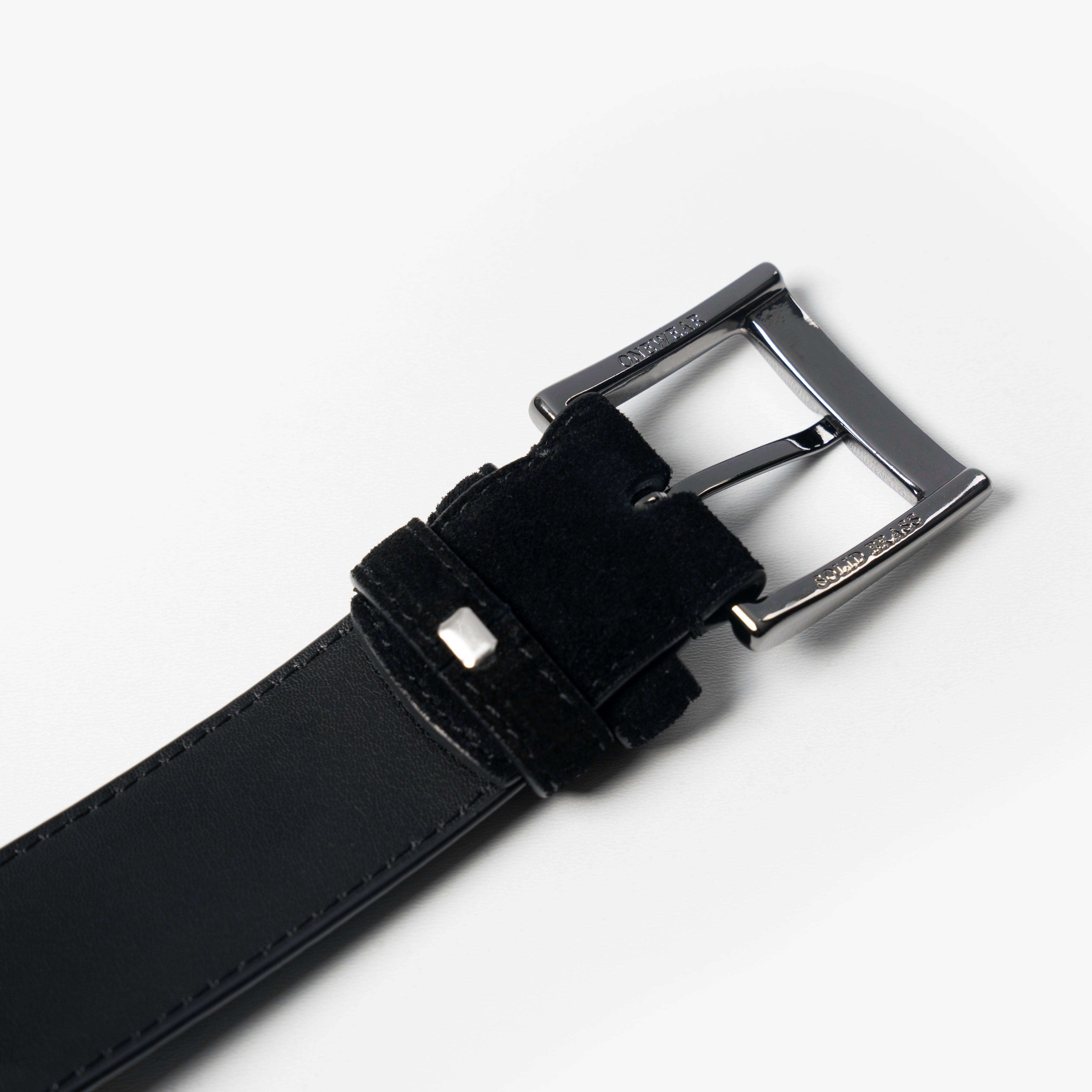 Black Suede Belt
