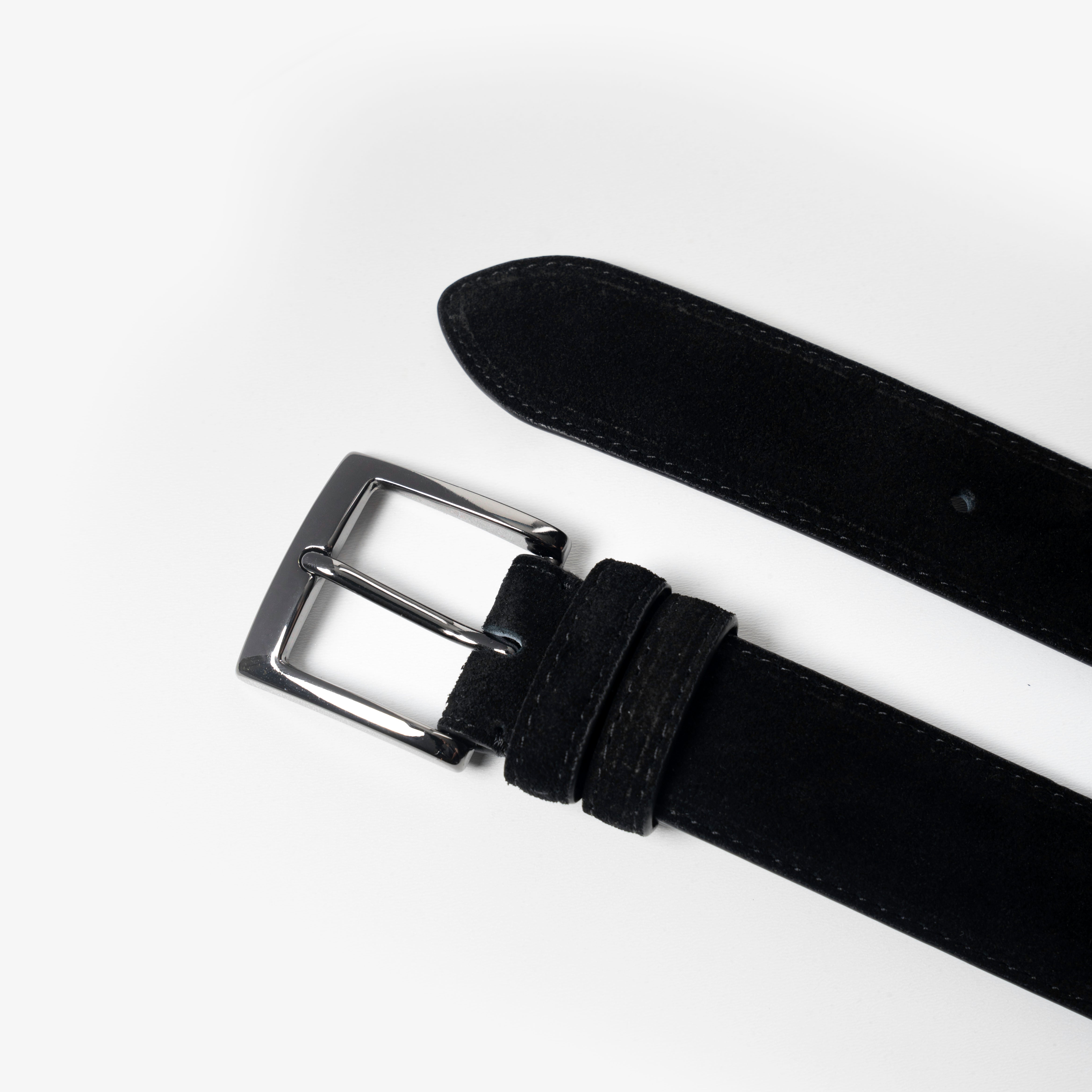 Black Suede Belt