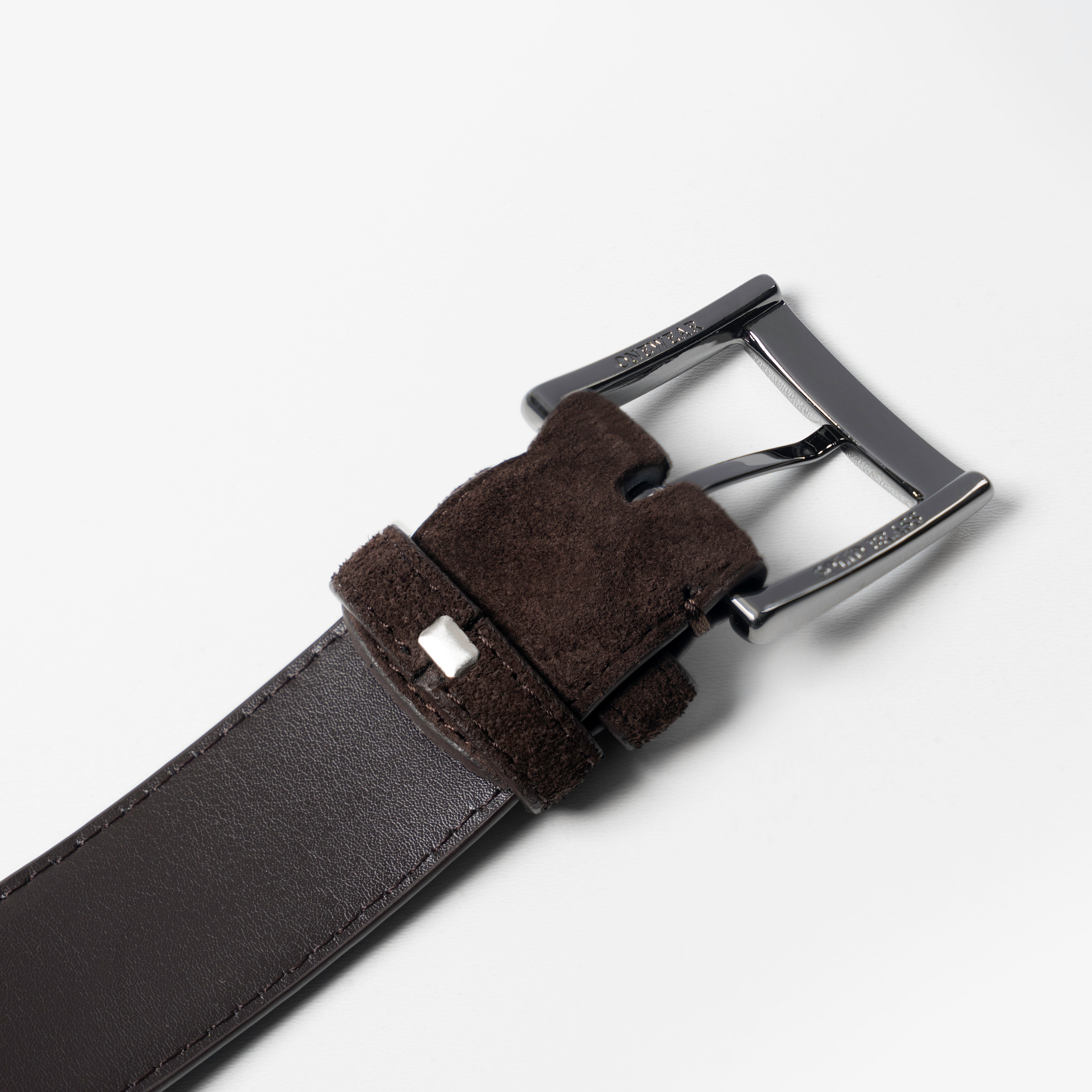Dark Brown Suede Belt