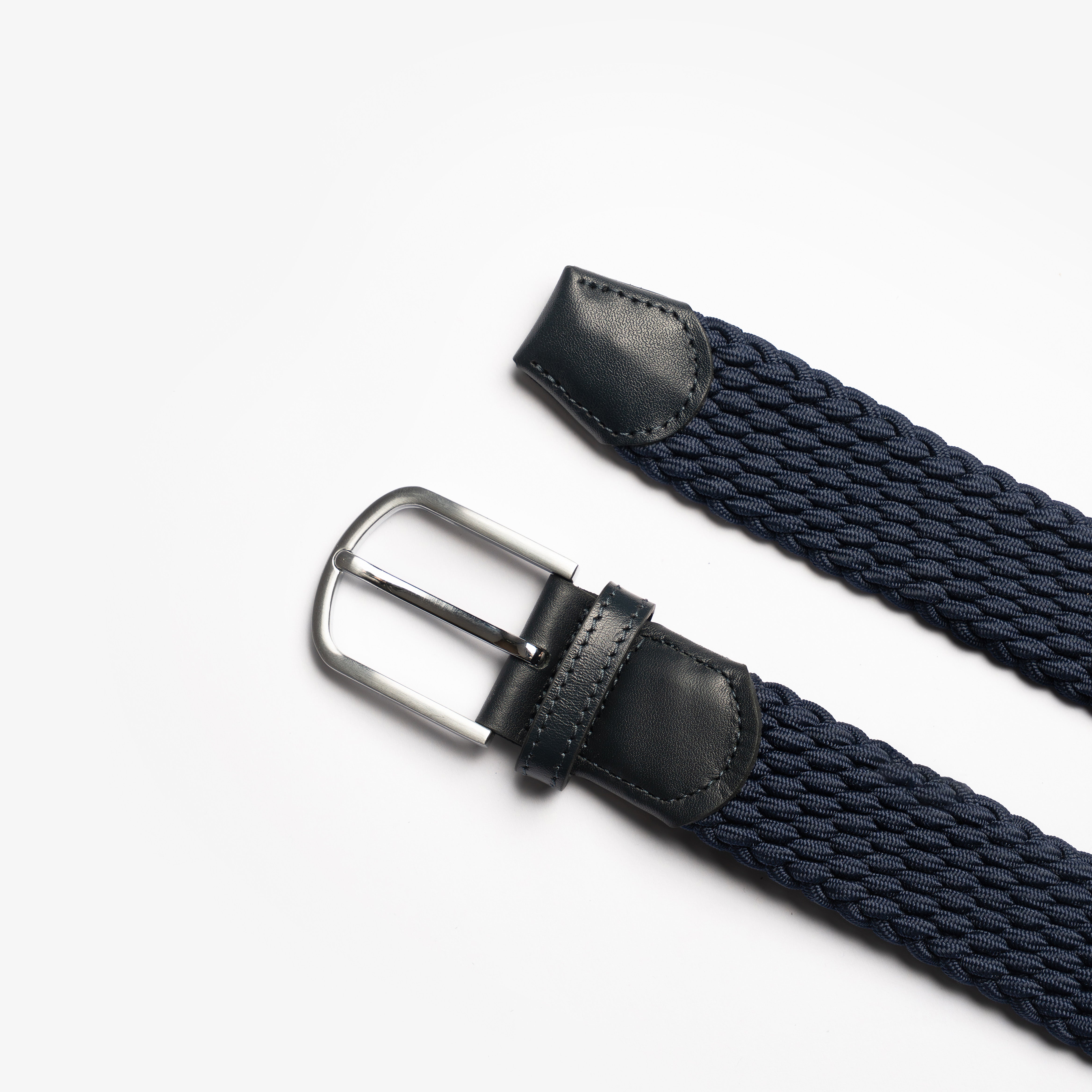 Navy Braided Belt