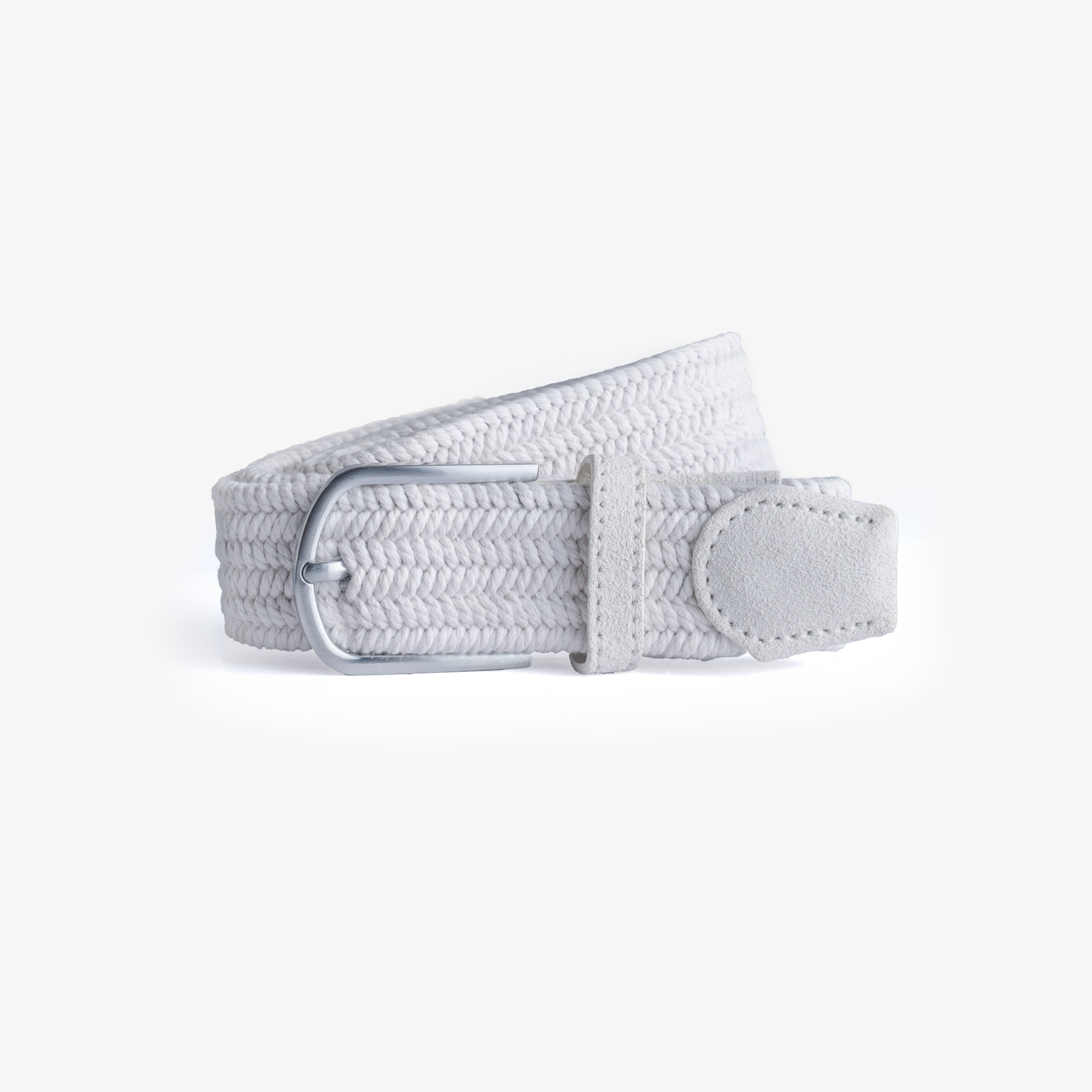 White Braided Belt