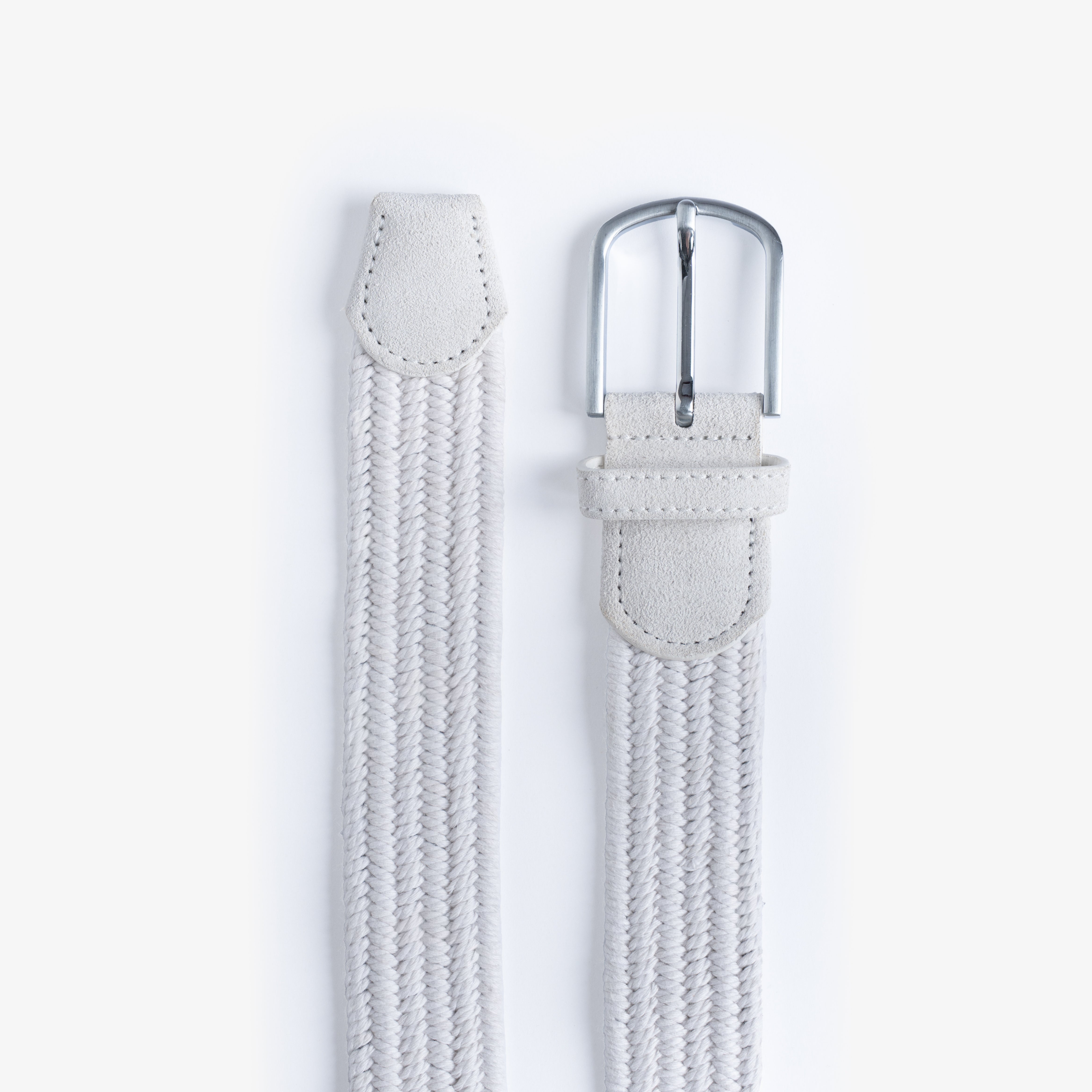 White Braided Belt