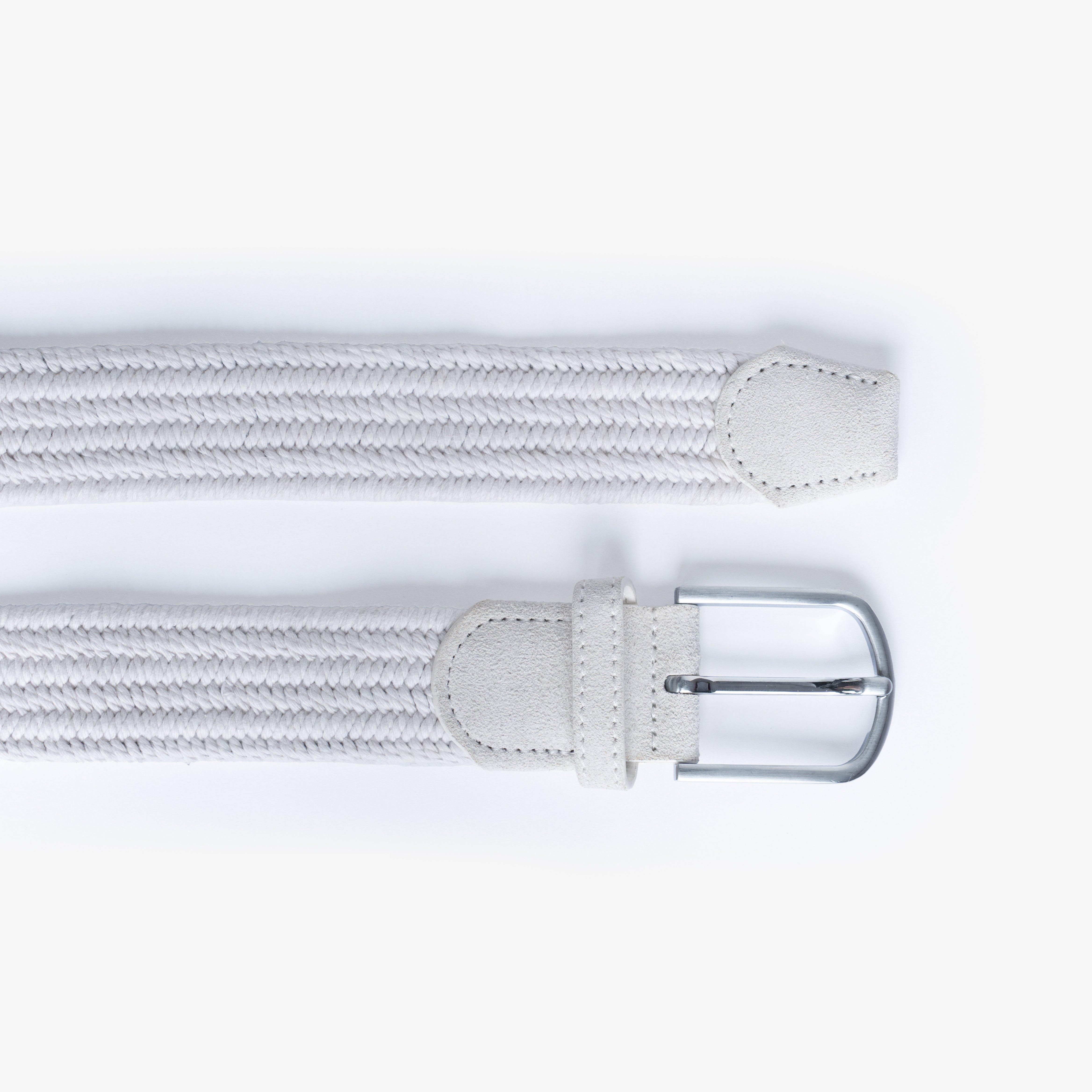 White Braided Belt