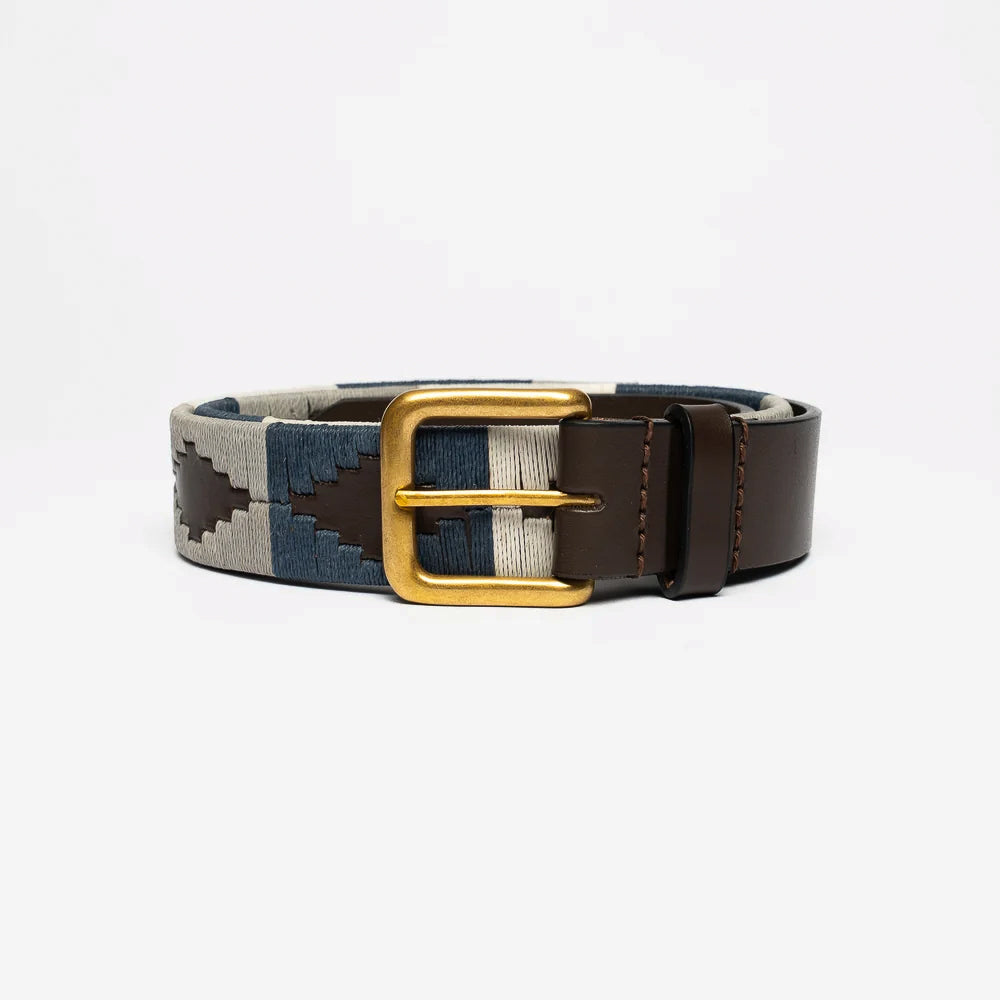 Navy & Grey Polo Belt