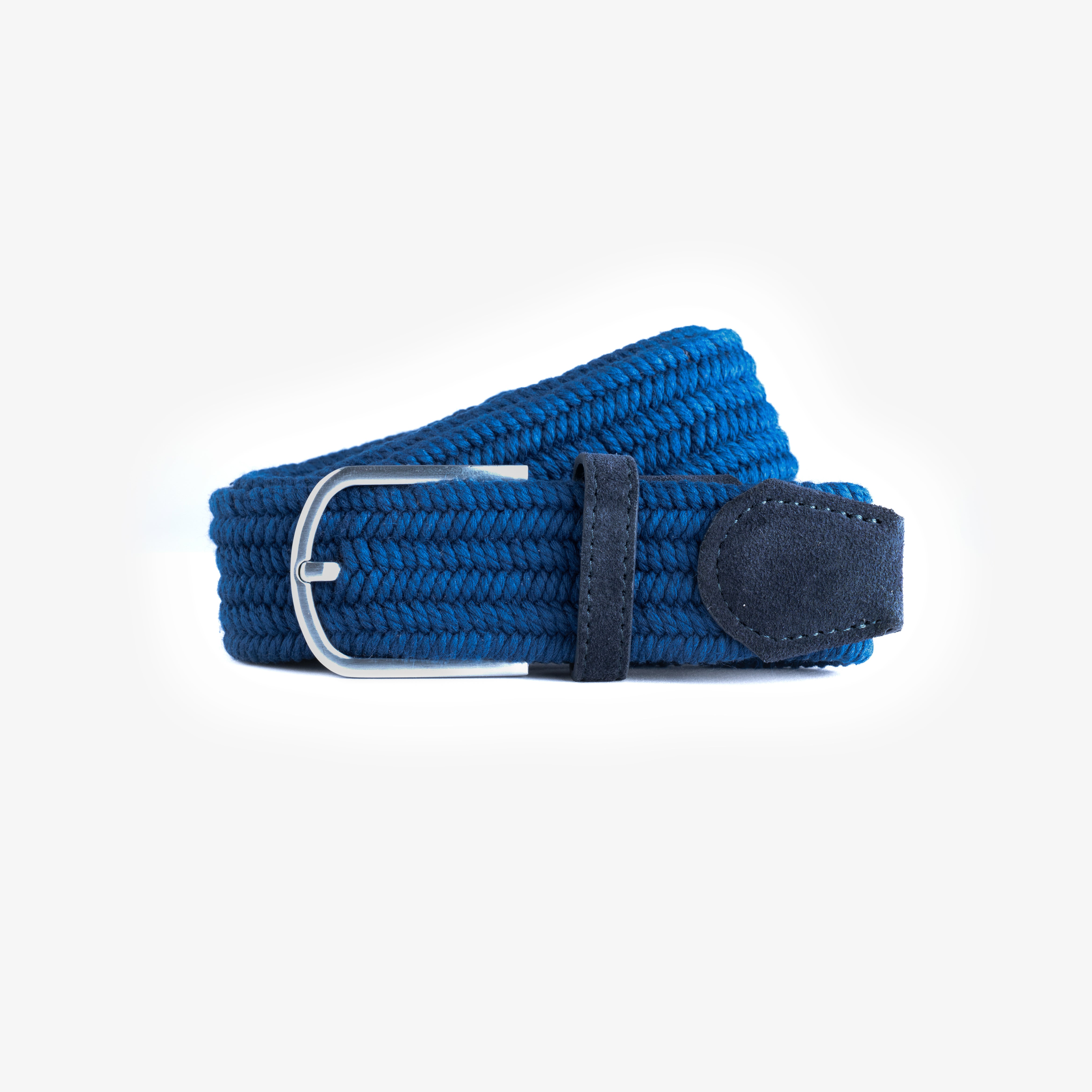 Blue Braided Belt