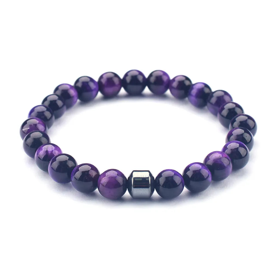 The "Deep Purple Marble" Bracelets