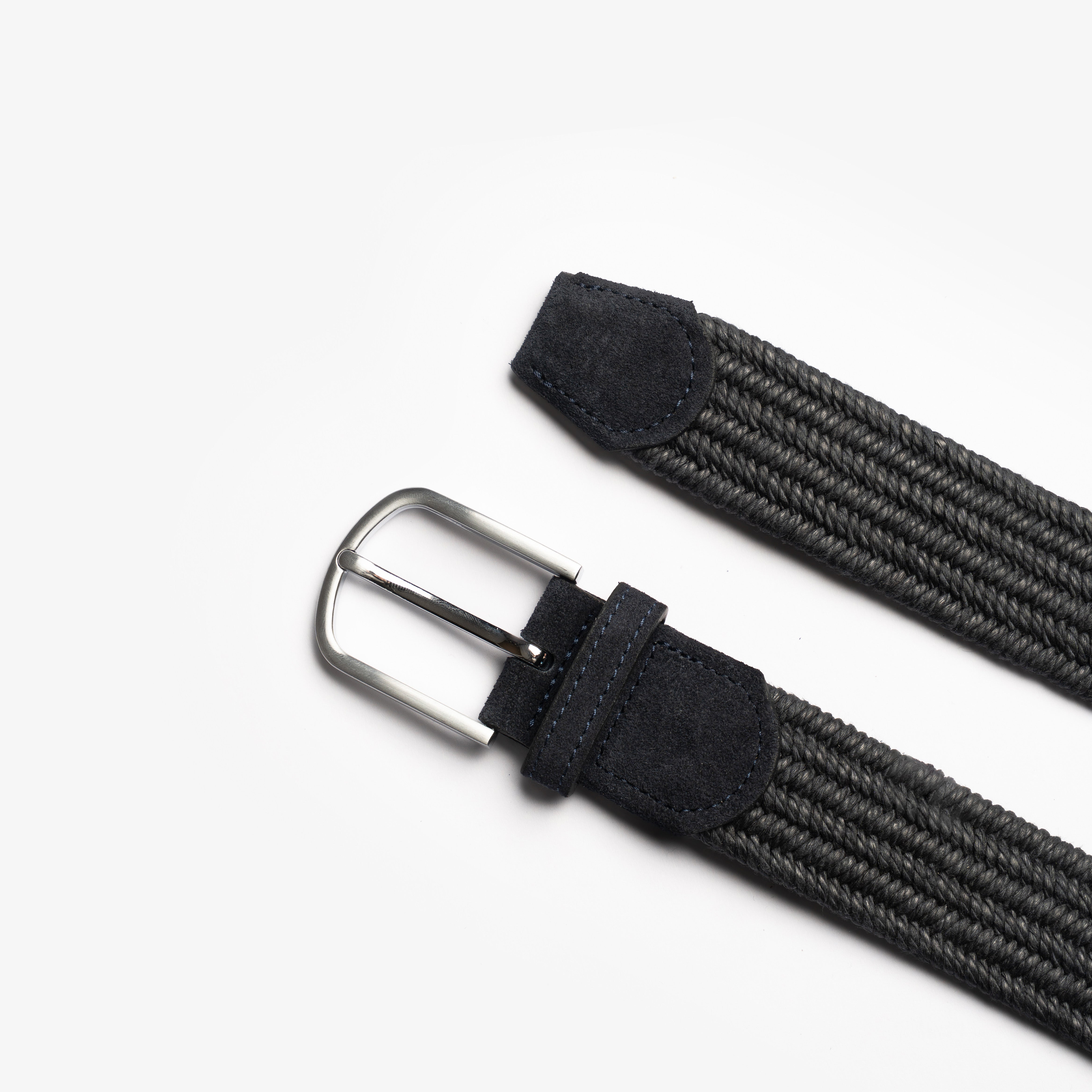 Navy Braided Golf Belt