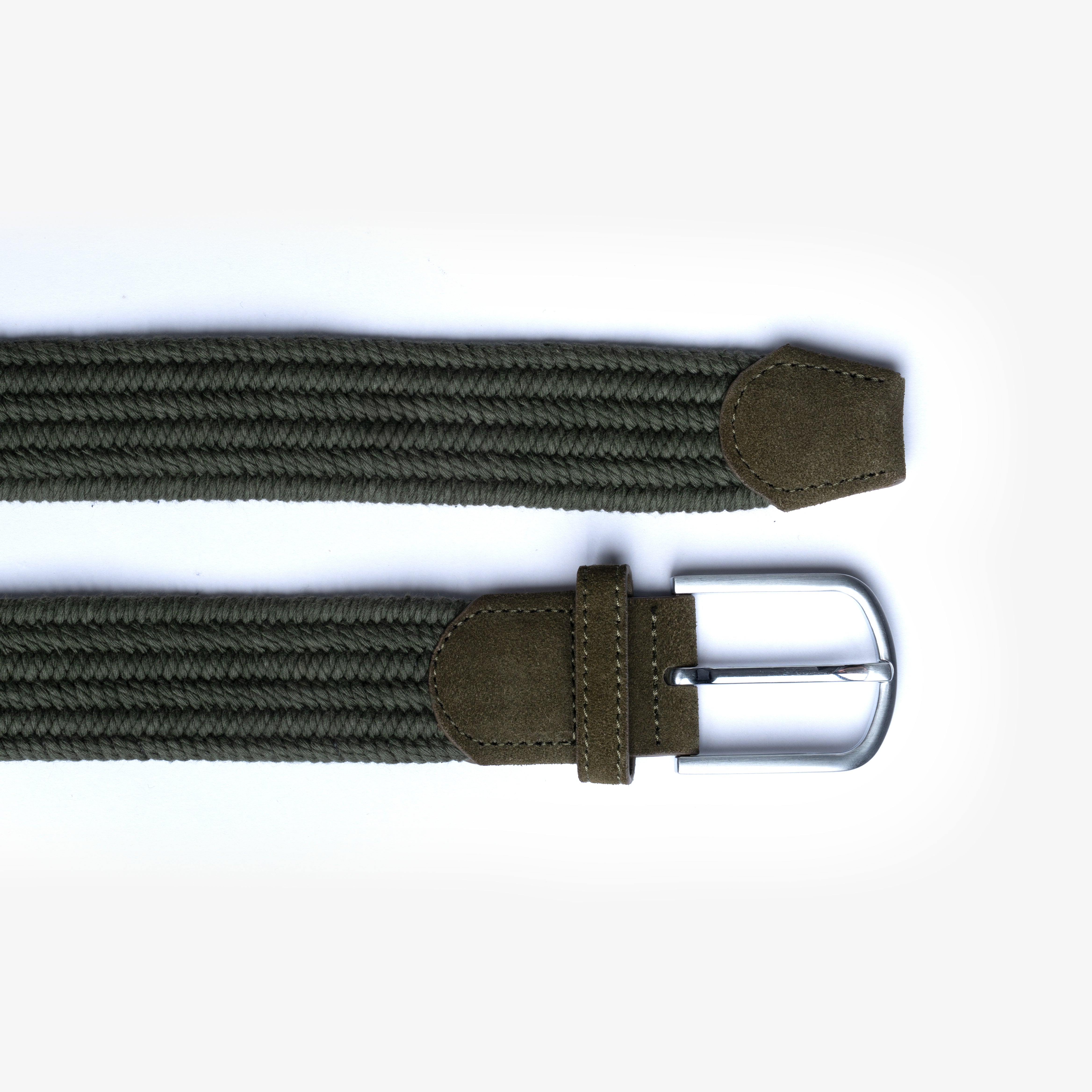 Dark Green Braided Belt