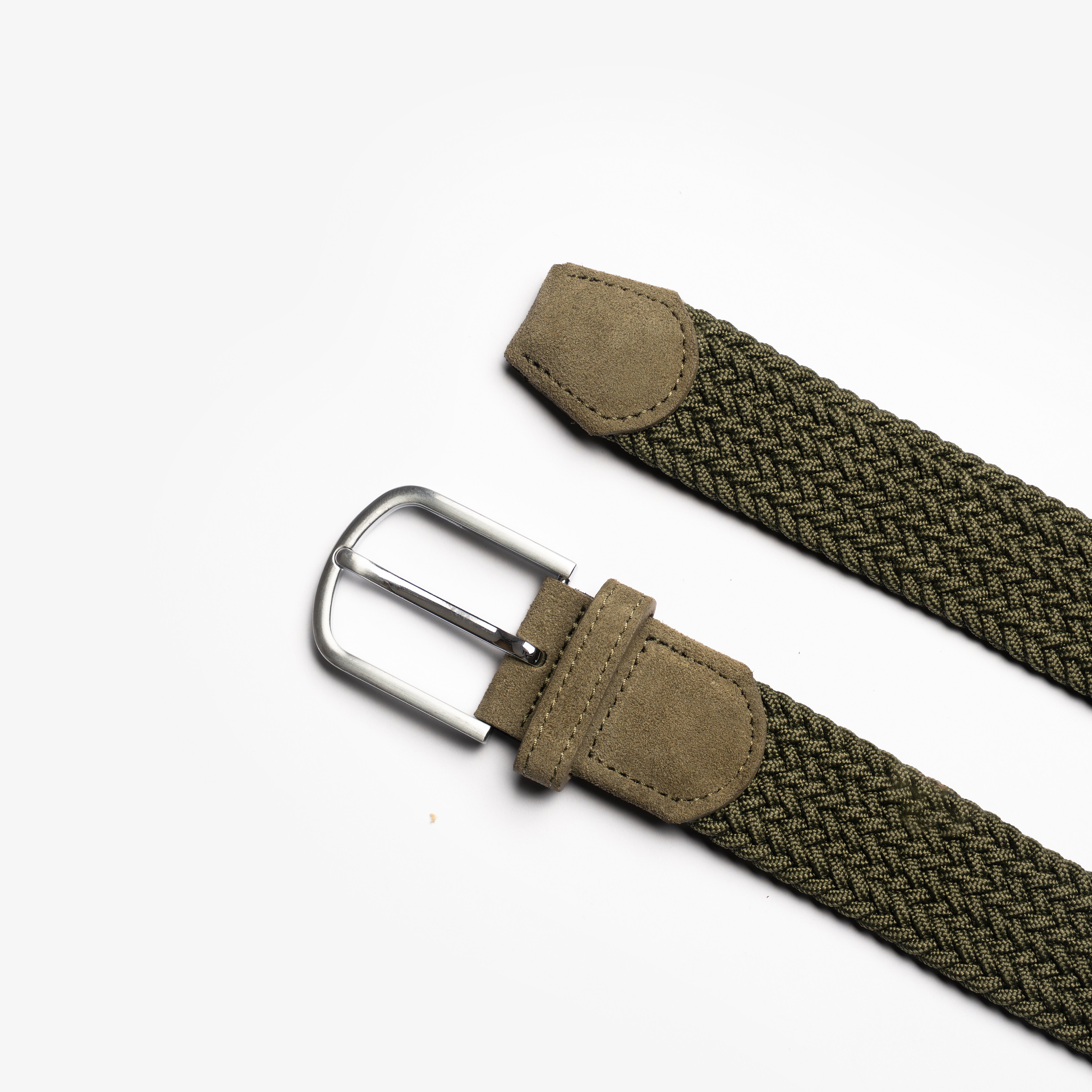 Olive Braided Golf Belt